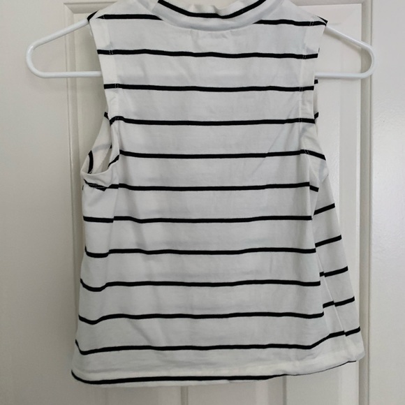 Striped Mock Neck Tank - Picture 3 of 4
